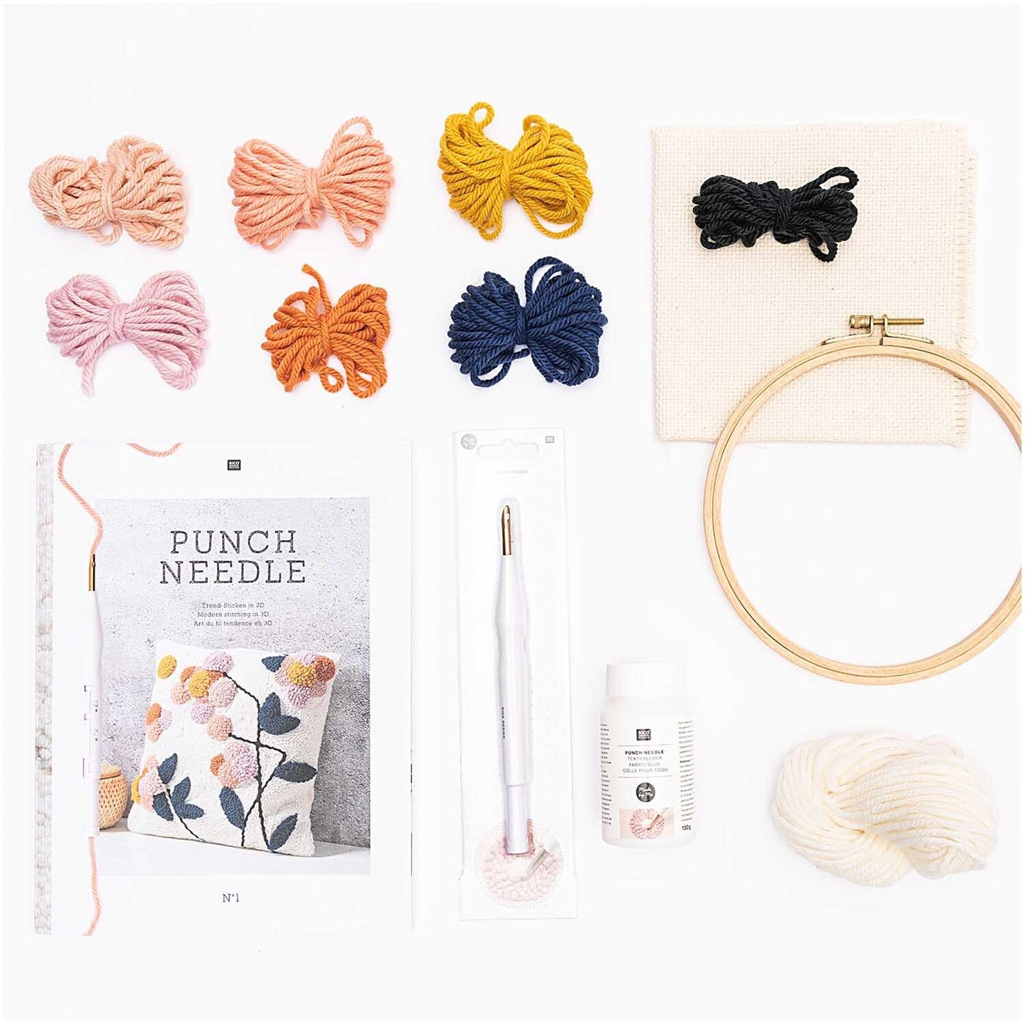 Punch Needle Set "Blume" inkl. Punch Needle
