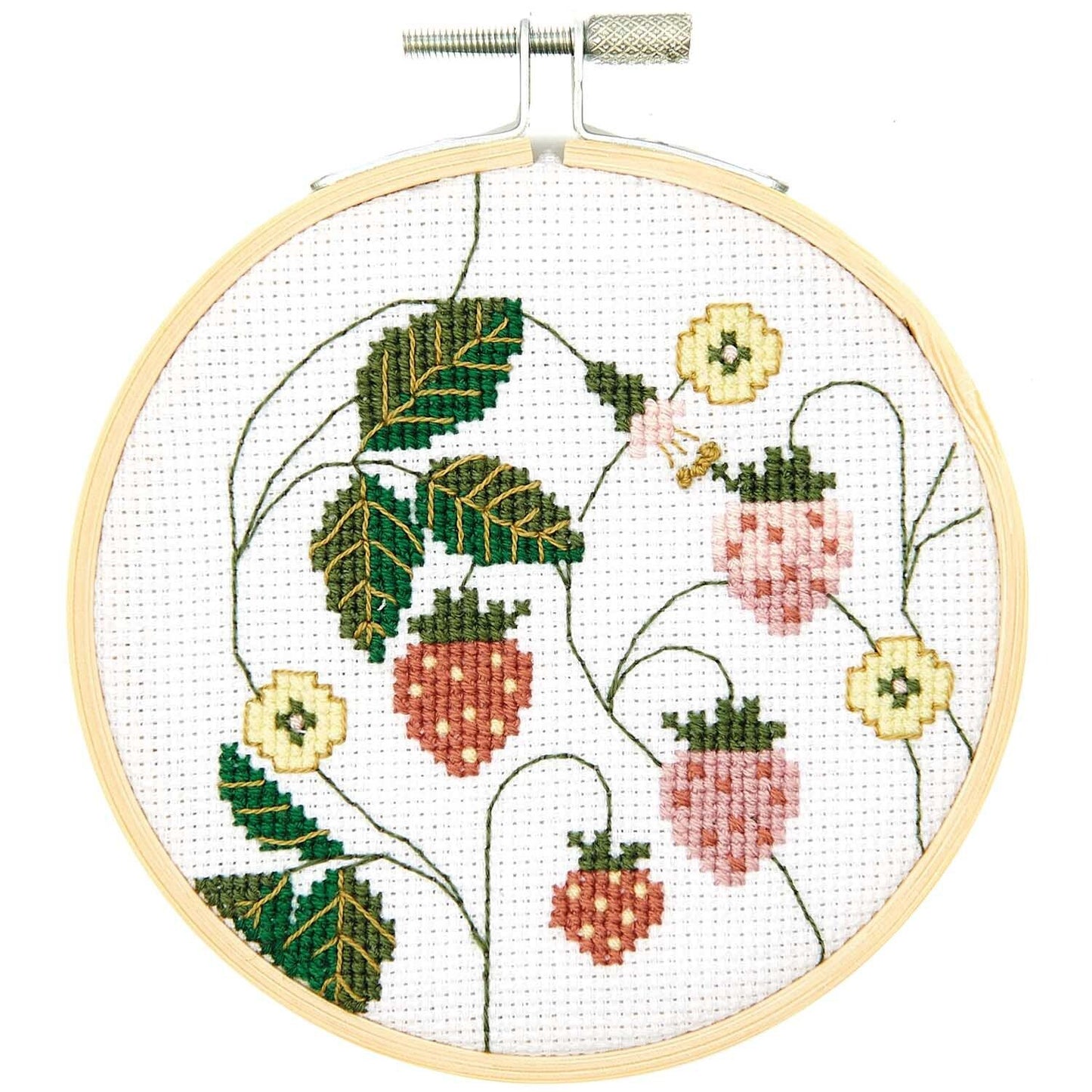 Stickset Erdbeeren