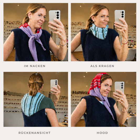 Barcode Scarf - Strickset
