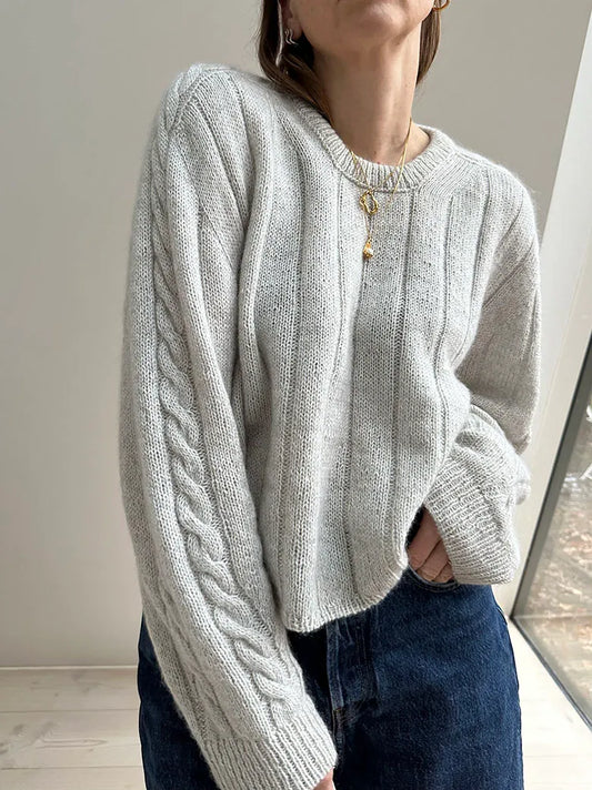 BRAIDY LOOP SWEATER - Strickset