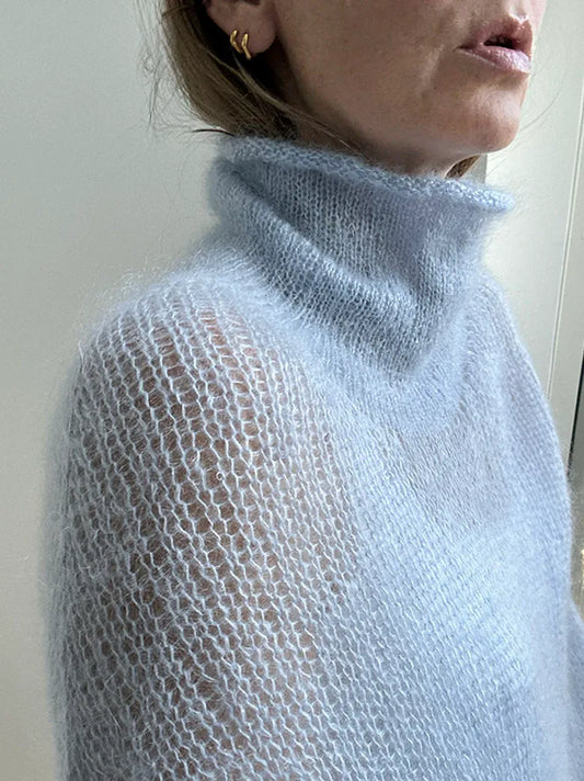 LIGHT LOOP HIGH-NECK - Strickset