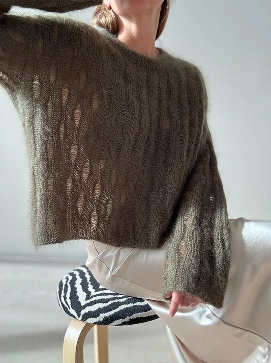 RIPPLE LOOP SWEATER - Strickset