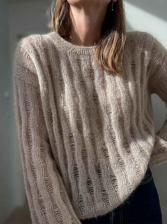 RIPPLE LOOP SWEATER - Strickset