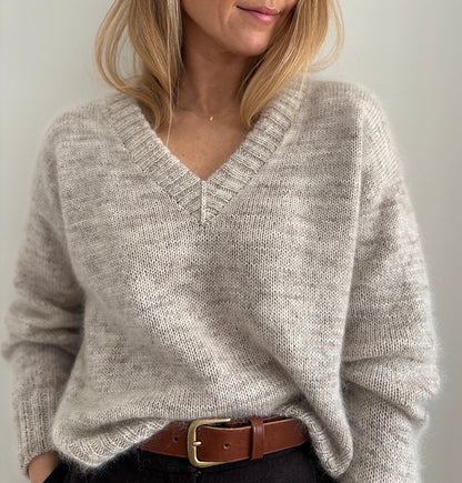 Saharan Sweater V-Neck - Strickset