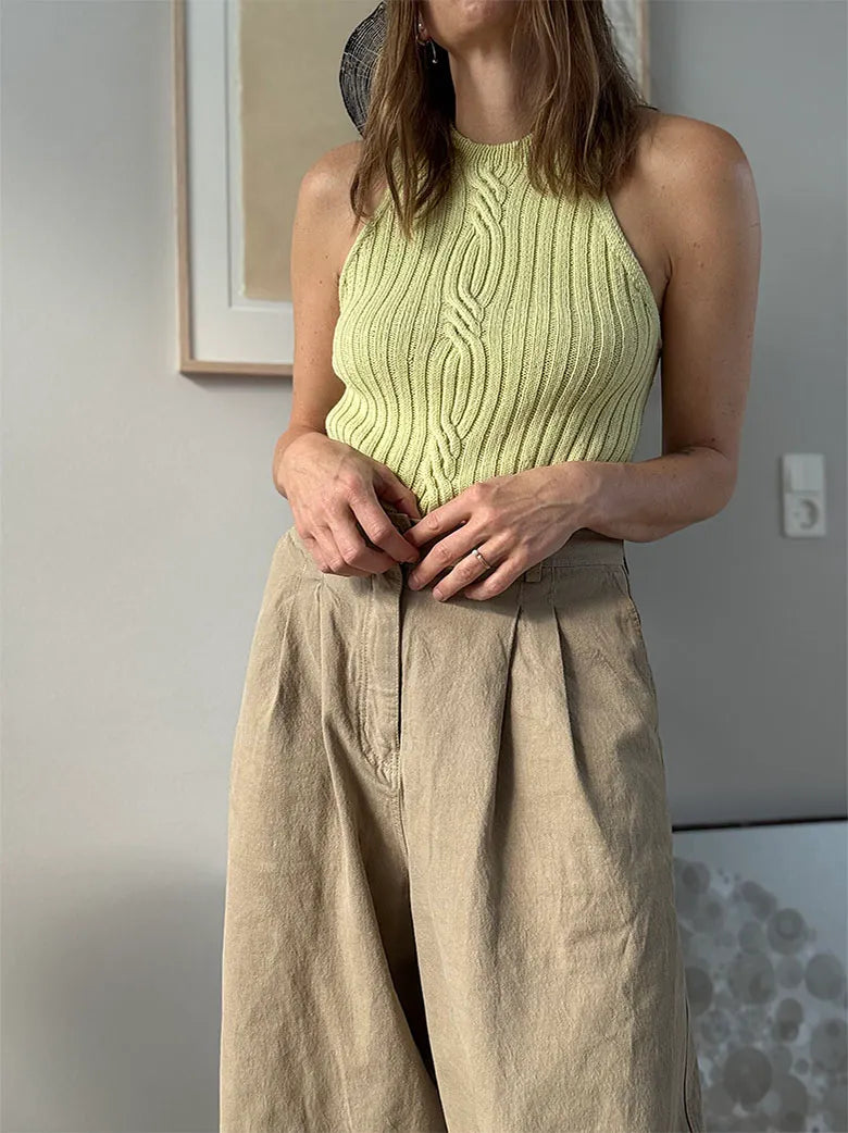 TWIST LOOP TOP - Strickset